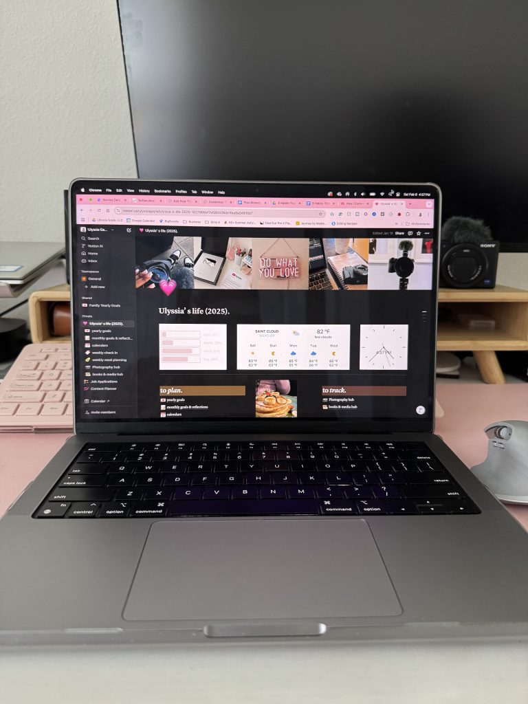 Set Goals & Plan Your Month using notion